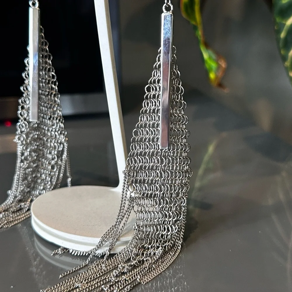 NEW Authentic 1)Roberto Cavalli Choker Mesh Necklaces.1)Roberto Cavalli Dangling - Picture 5 of 8